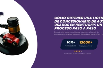 Mazo judicial con un auto de juguete rojo sobre fondo morado junto al texto sobre licencias de concesionario en Mazo judicial con un auto de juguete rojo sobre fondo morado junto al texto sobre licencias de concesionario en Kentucky..