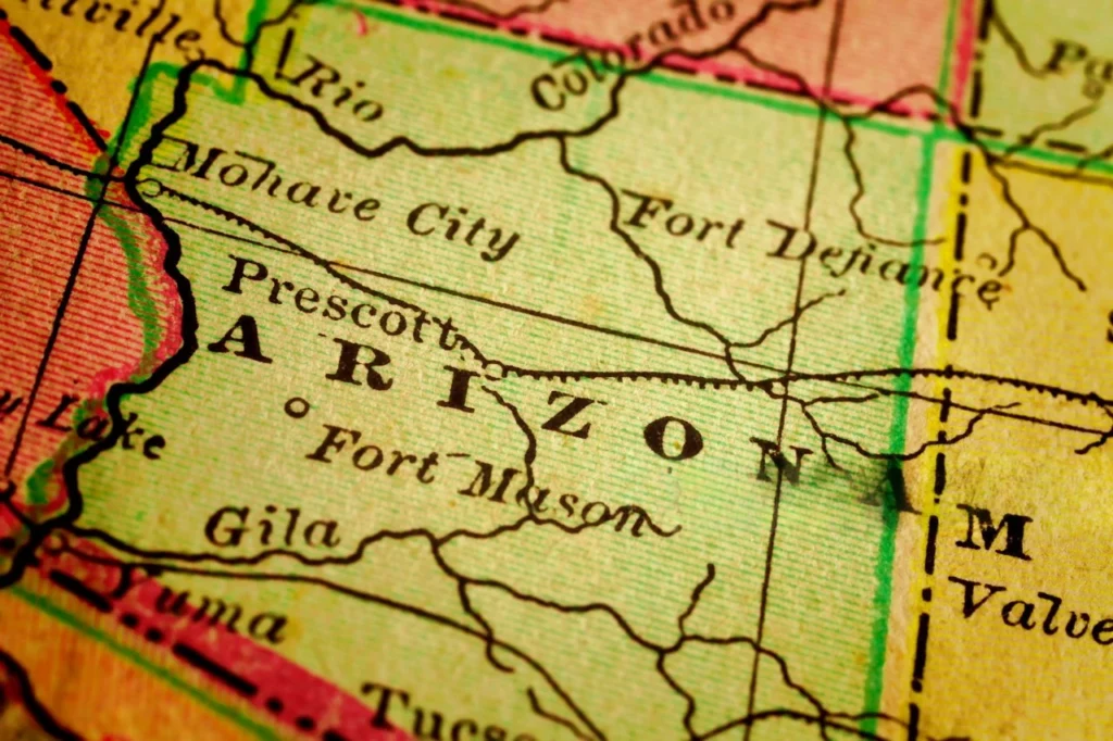 mapa de Arizona