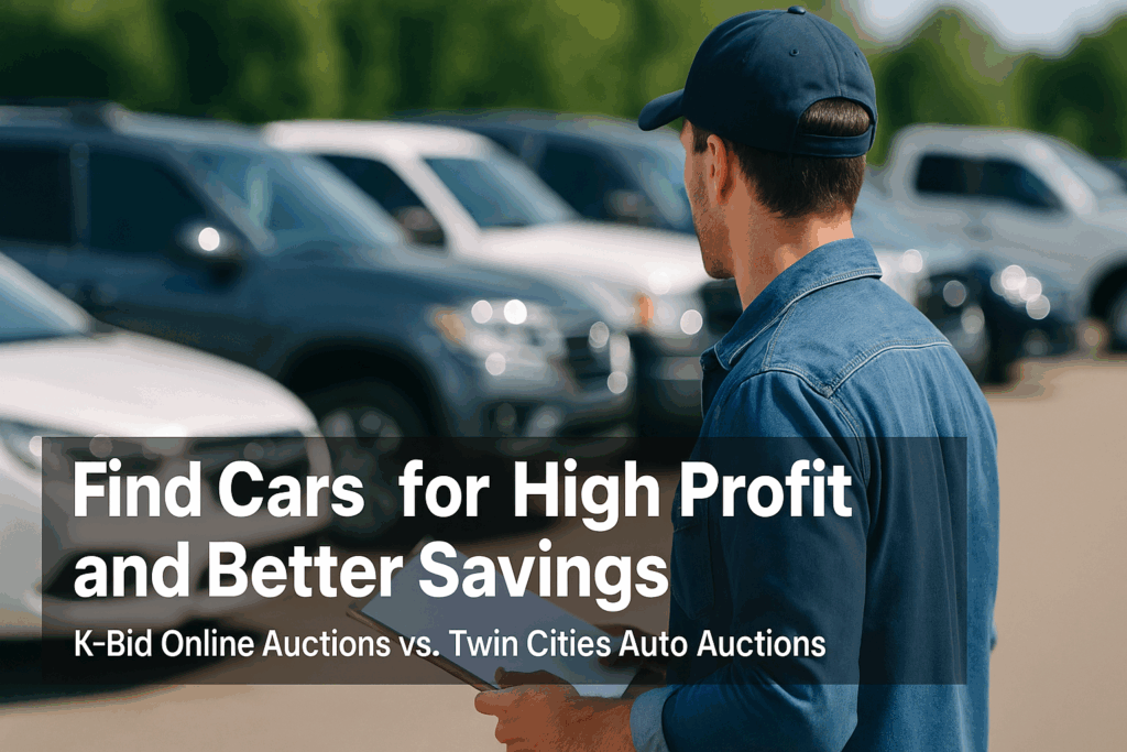 choosing between K-Bid online auctions or Remarket Space Auto Auctions