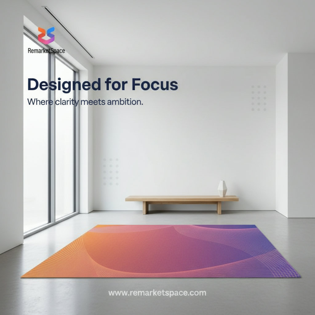 A clean, uncluttered room with natural light and minimal furniture, emphasizing open space and peace.